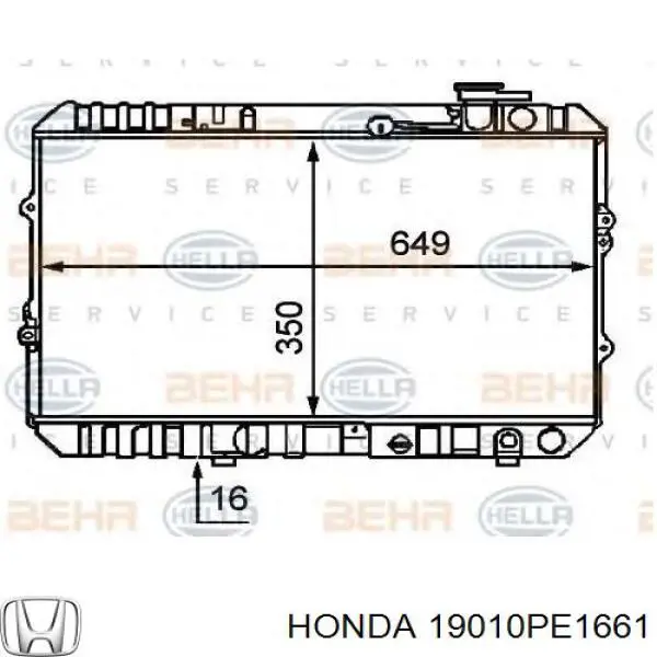 19 010 PE1 661 Honda радиатор