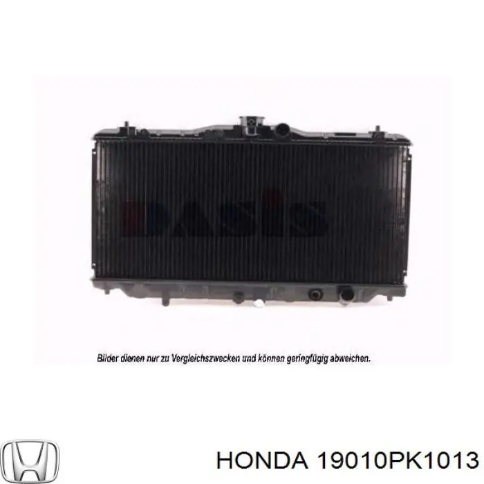 Радиатор охлаждения двигателя Honda 19010PK1013 цена, от 164.26 USD