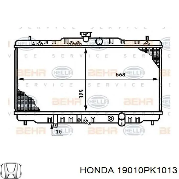 Купить 19010PK1013 Honda Радиатор водяной