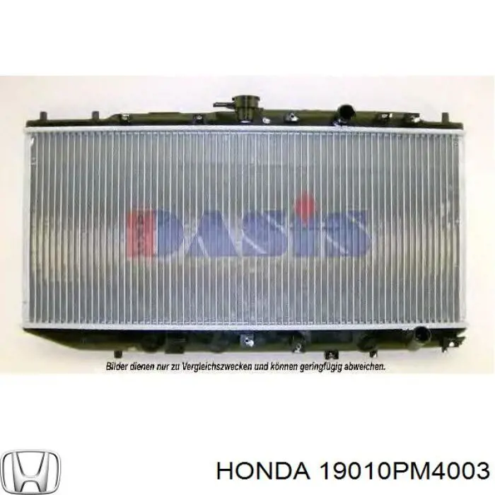Радиатор охлаждения двигателя HONDA 19010PM4003