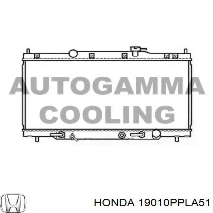 Радиатор охлаждения Honda 19010PPLA51
