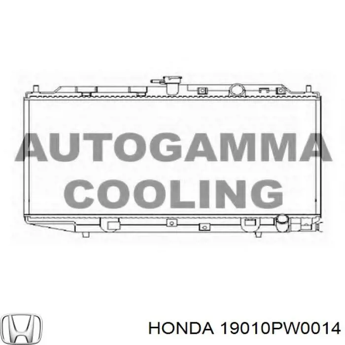 Радиатор 19010PW0014 Honda