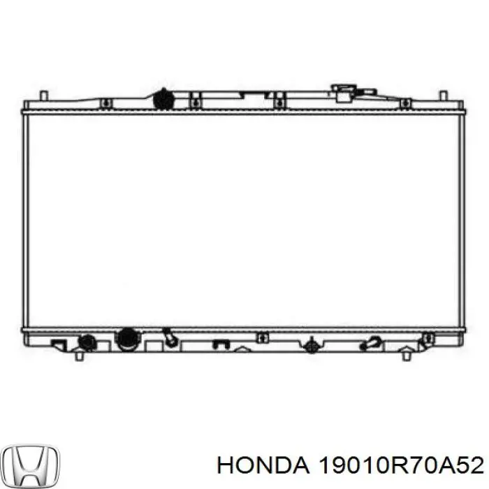 Радиатор 19010R70A52 Honda