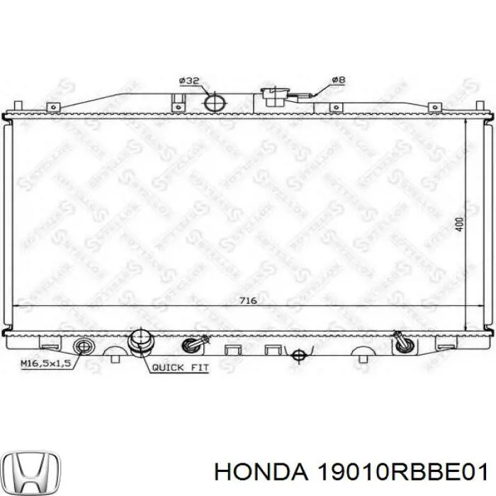 Купить 19010RBBE01 Honda Радиатор водяной