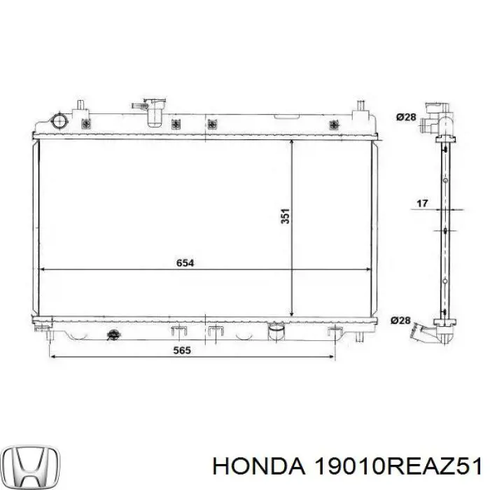  19010REAZ01 Honda