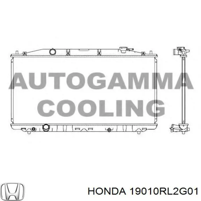 Радиатор охлаждения двигателя Honda 19010RL2G01 цена, от 84.94 USD