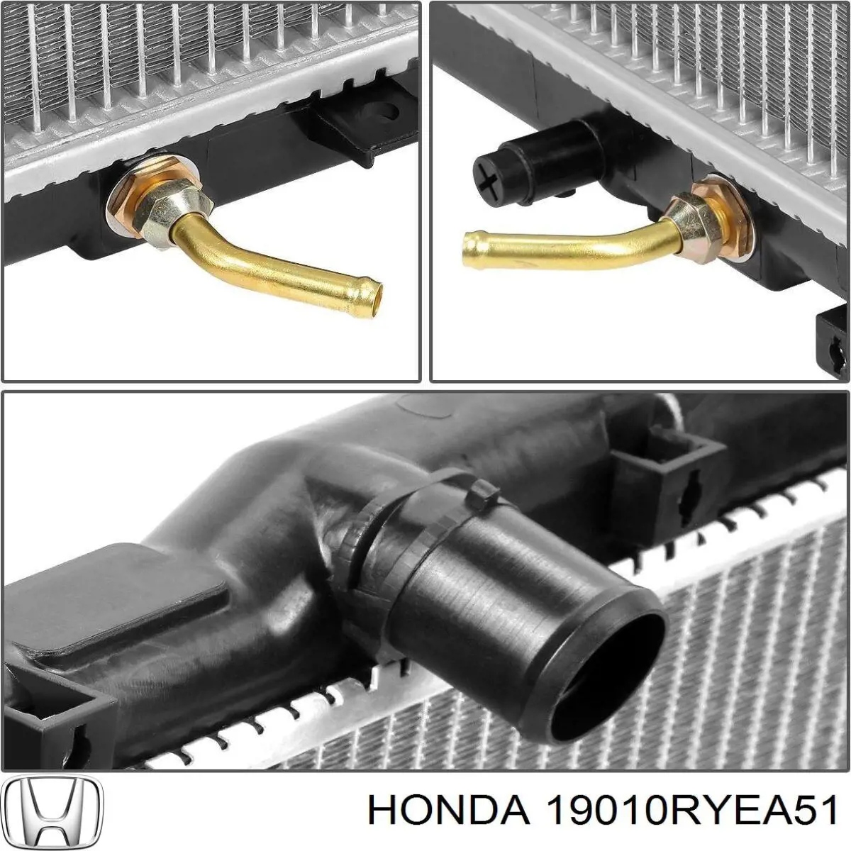 Radiador refrigeración del motor 19010RYEA51 Honda/Acura