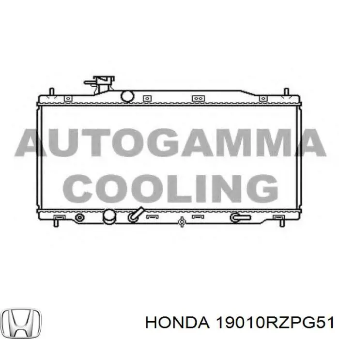 Купить 19010RZPG51 Honda Радиатор водяной