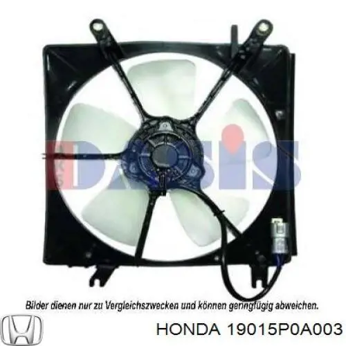Диффузор радиатора охлаждения HONDA 19015P0A003