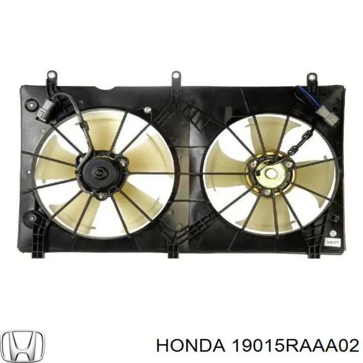 19015RAAA02 Honda электровентилятор охлаждения в сборе (мотор+крыльчатка)