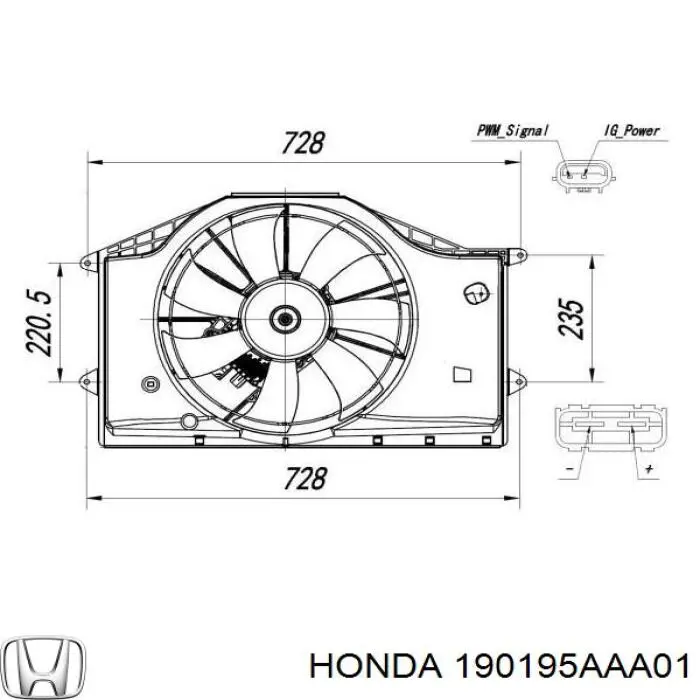 190195AAA01 Honda 