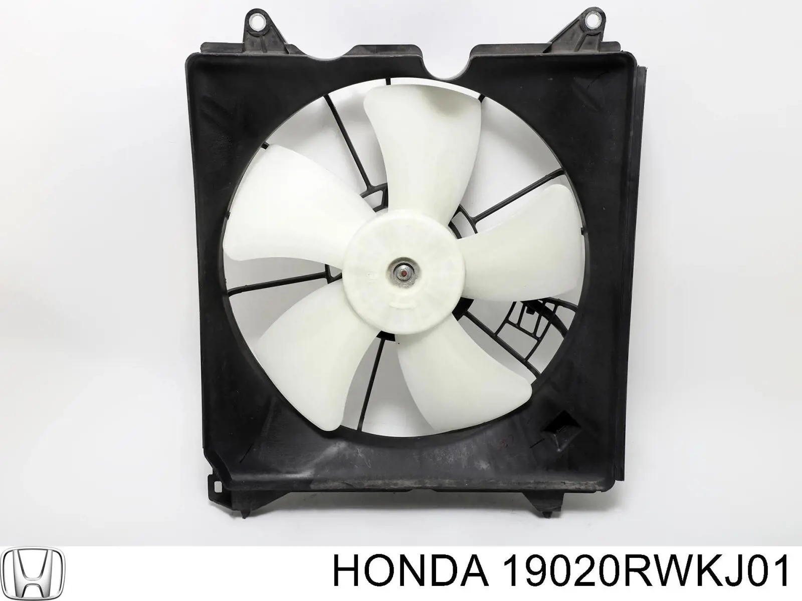 19020RWKJ01 Honda difusor do radiador de esfriamento, montado com motor e roda de aletas