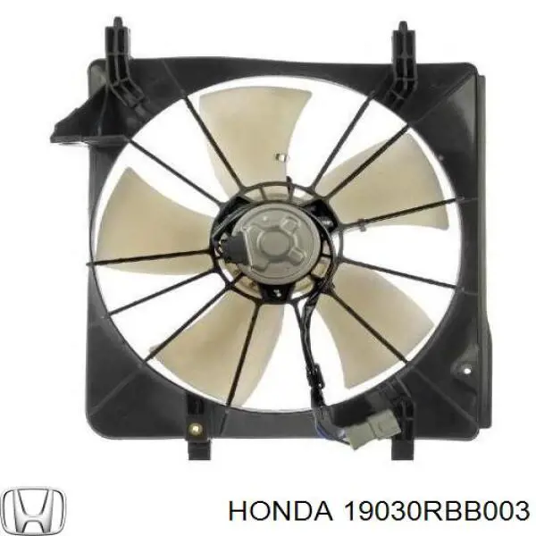 19030RBB003 Honda мотор вентилятора системы охлаждения левый
