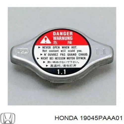 Tapa de radiador 19045PAAA01 Honda/Acura