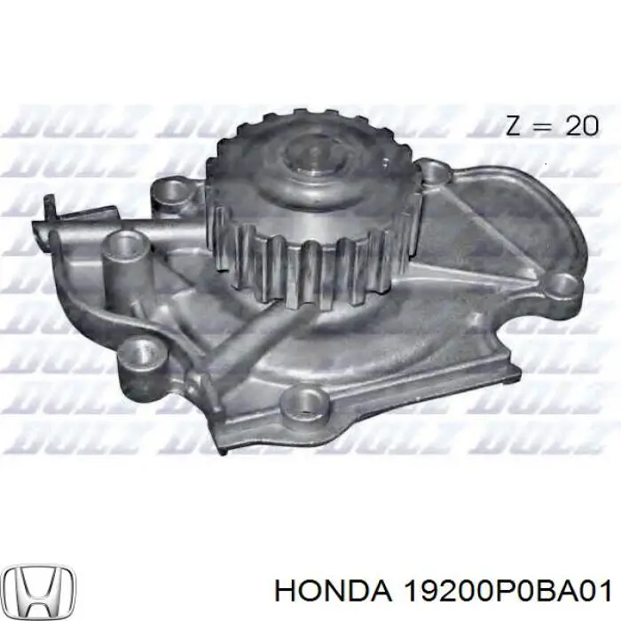 19200P0BA01 Honda помпа