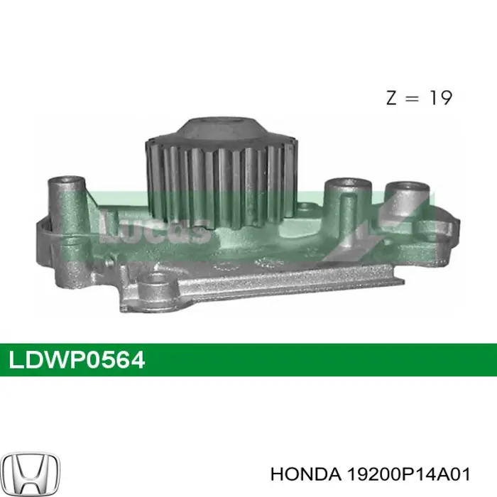 Помпа 19200P14A01 Honda