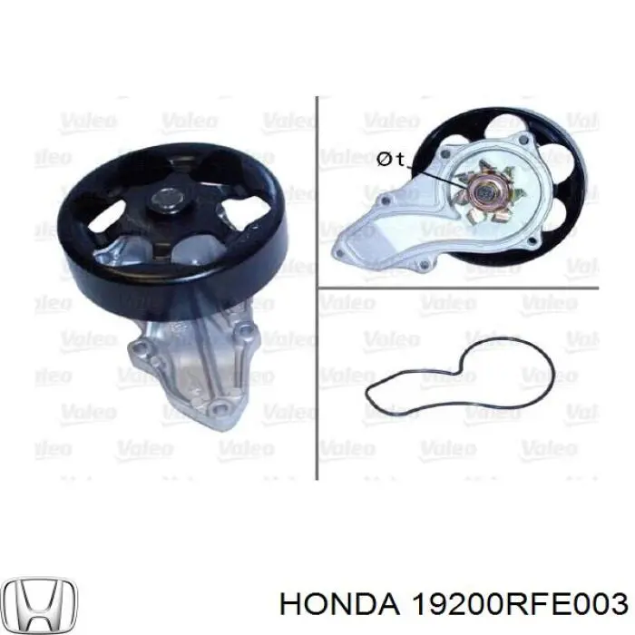Помпа 19200RFE003 Honda