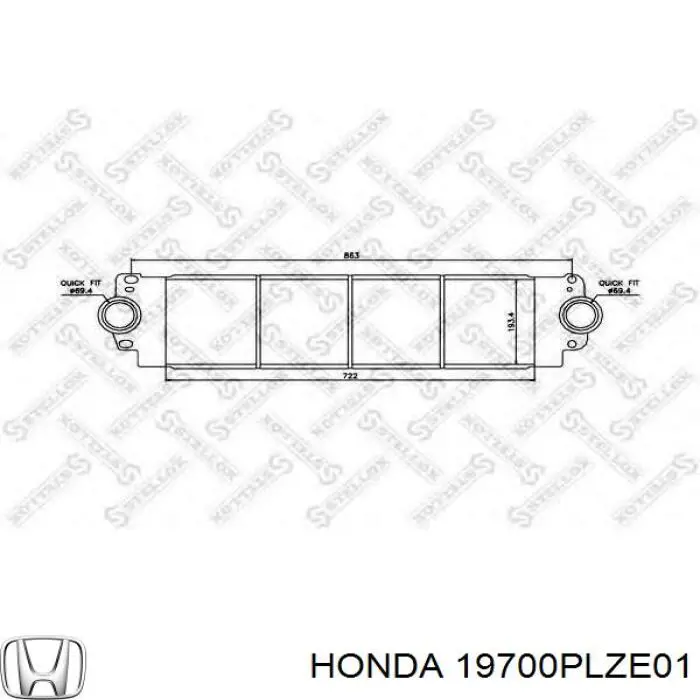 Система охлаждения наддувочного воздуха Honda Civic VII хэтчбек (EU, EP, EV) (2000 - 2006) цена, от 367.40 USD