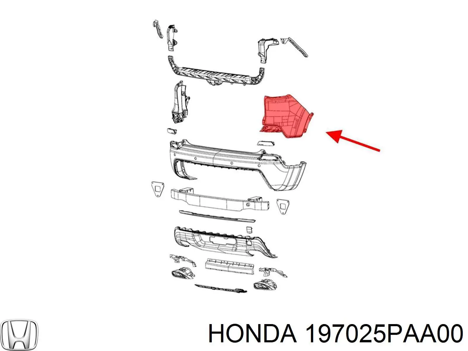 197025PAA00 Honda 