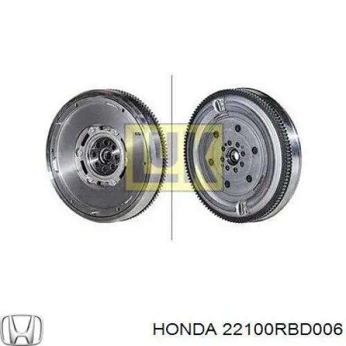 Маховик двигателя Honda 22100RBD006 цена, от 384.29 USD