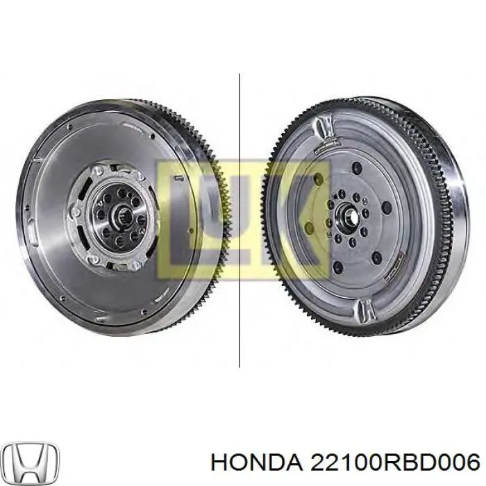 Купить 22100RBD006 Honda Маховик с зубчатым ободом