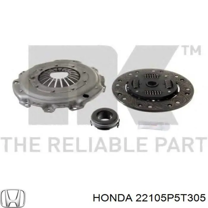 Kit de embrague (3 partes) 22105P5T305 Honda