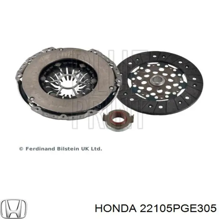 Купить 22105PGE305 Honda Комплект сцепления (диск, корзина, подшипник)