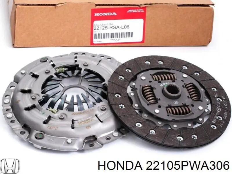 Комплект сцепления (3 части) Honda 22105PWA306 цена, от 83.43 USD