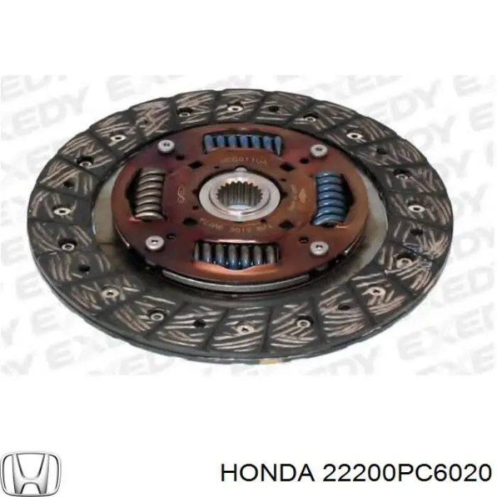 22200-PC6-020 Honda диск сцепления