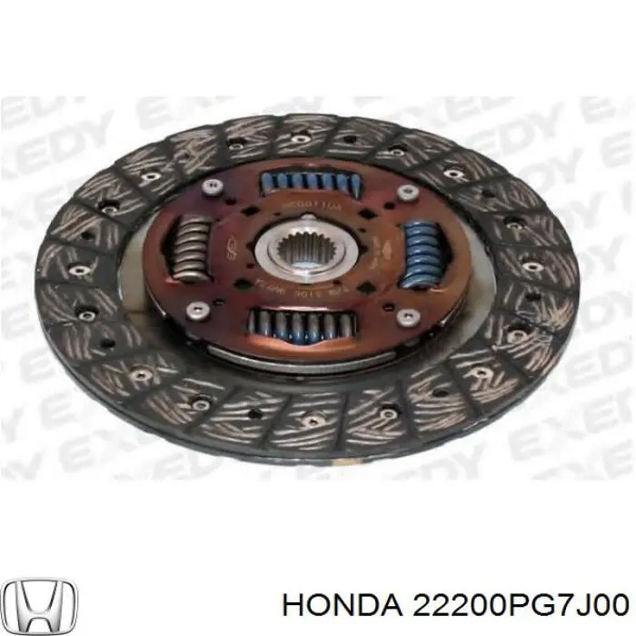 22200-PG7-J00 Honda диск сцепления