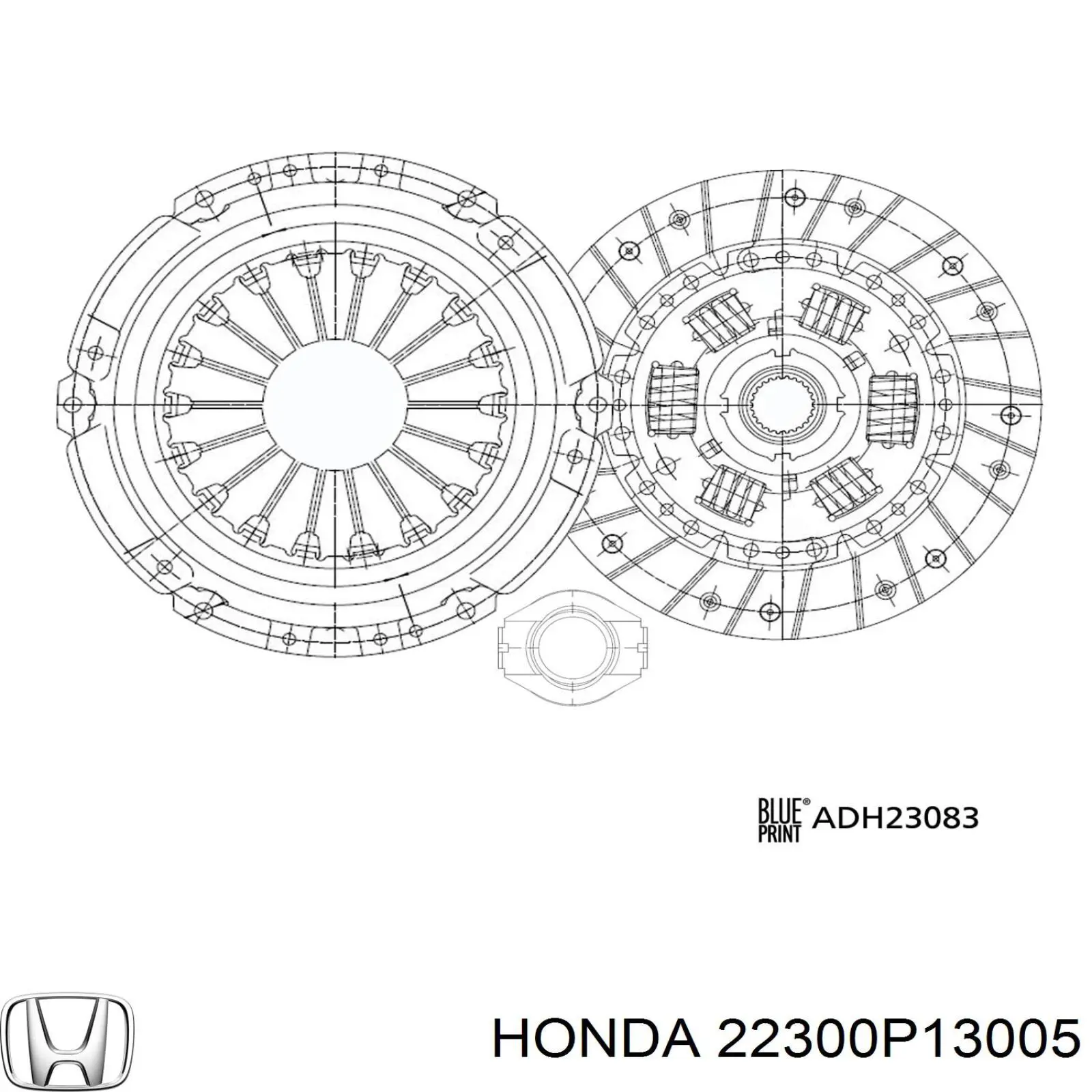 Plato de presión del embrague 22300P13005 Honda