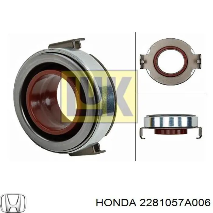 Подшипник сцепления выжимной Honda 2281057A006