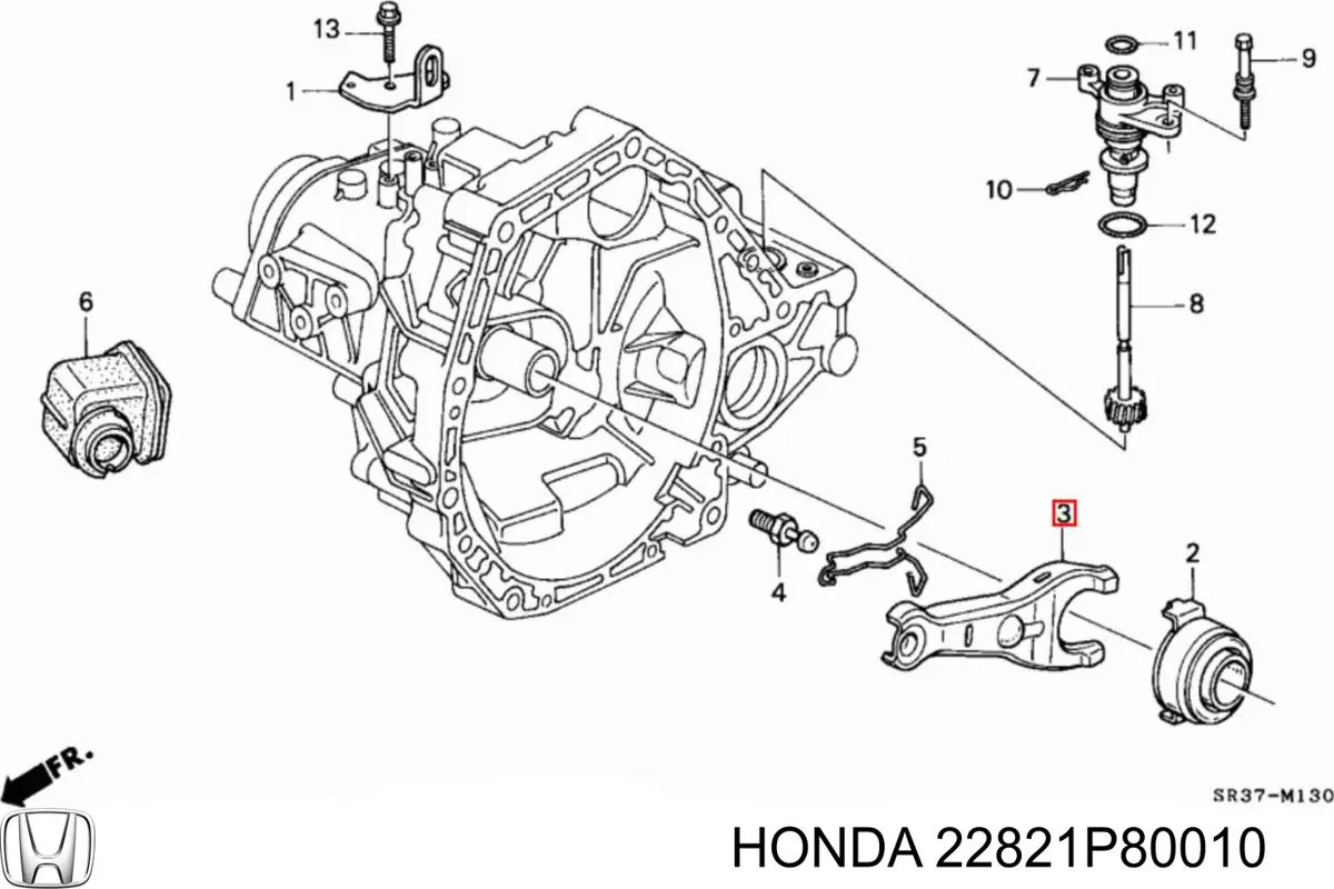  22821P80010 Honda