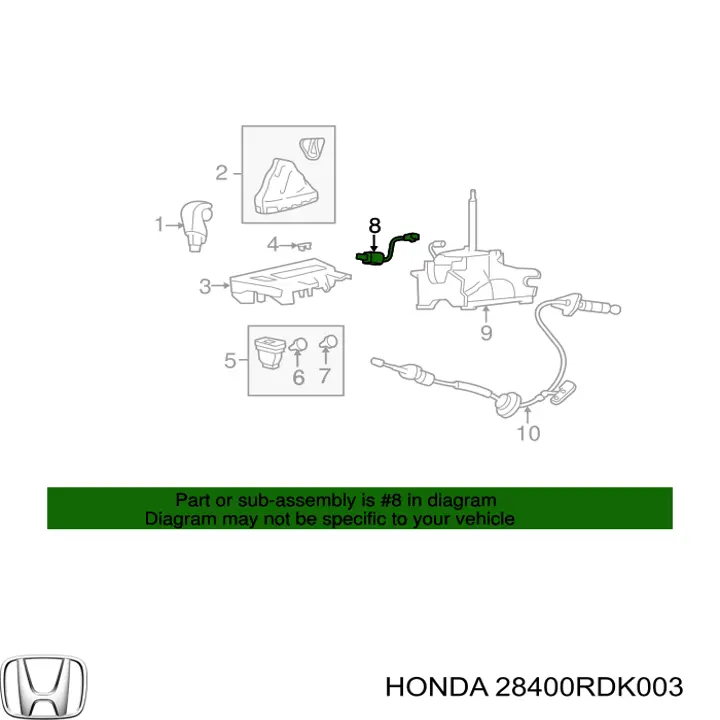 28400RDK003 Honda 