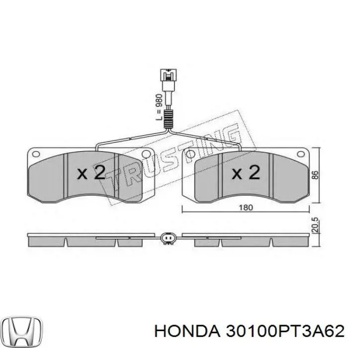 30100PT3A62 Honda 