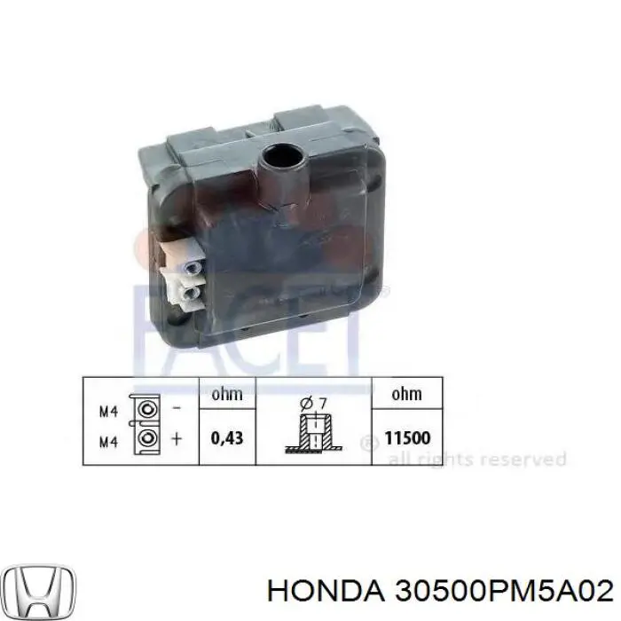 30500PM5A02 Honda катушка