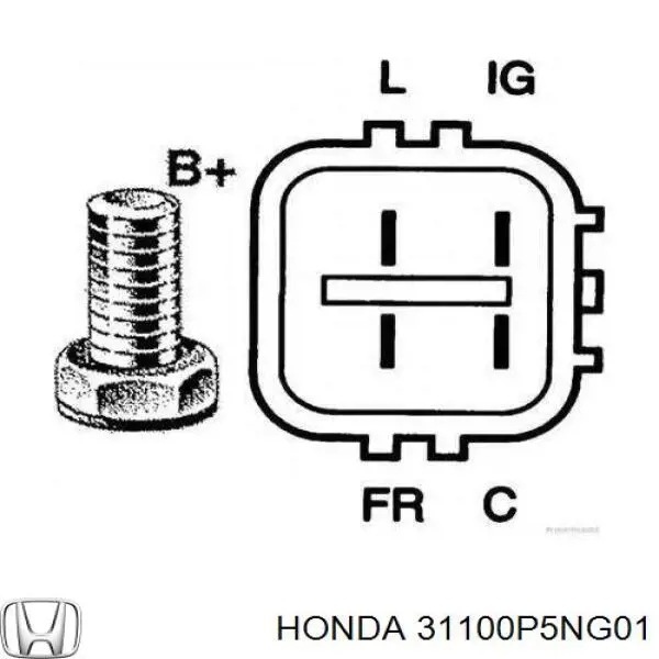 Автомобильный генератор Honda 31100P5NG01 цена, от 169.64 USD