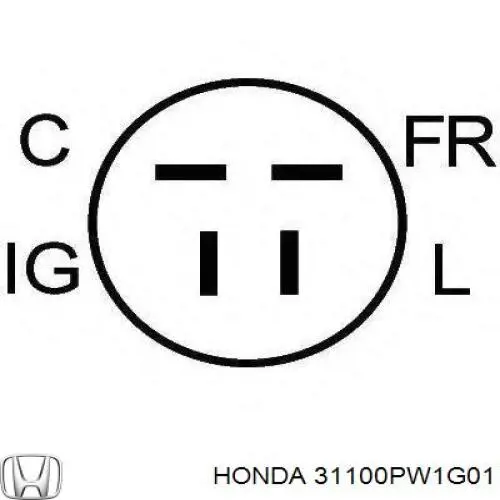 Купить 31100PW1G01 Honda Генератор