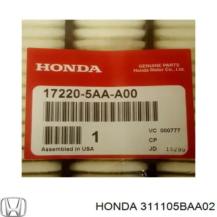  311105BAA02 Honda