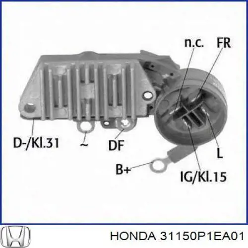 31150P1EA01 Honda реле-регулятор генератора (реле зарядки)