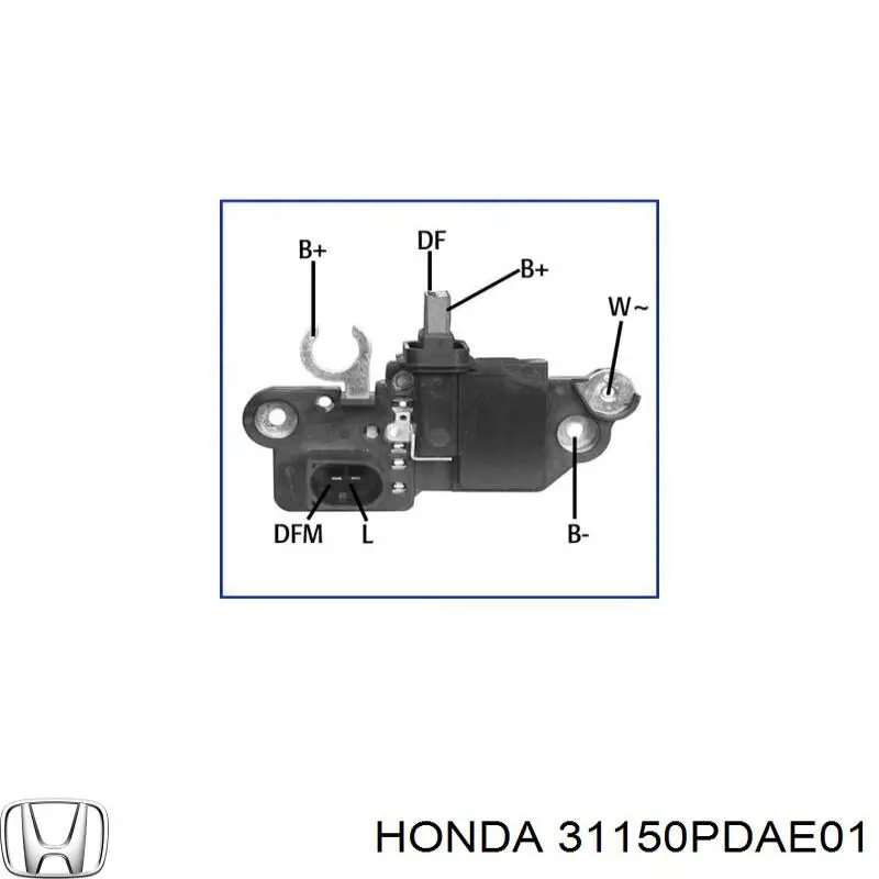 Regulador De Rele Del Generador (Rele De Carga) 31150PDAE01 Honda