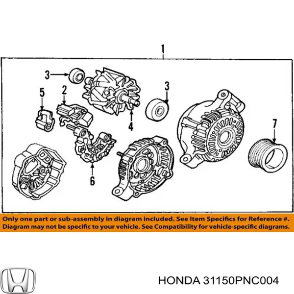 31150PNC004 Honda реле-регулятор генератора (реле зарядки)