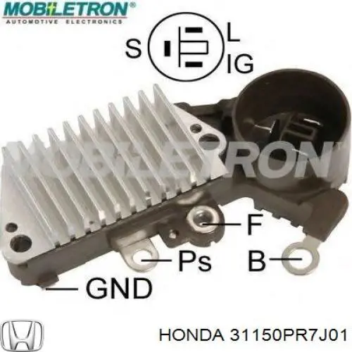 31150PR7J01 Honda реле-регулятор генератора (реле зарядки)