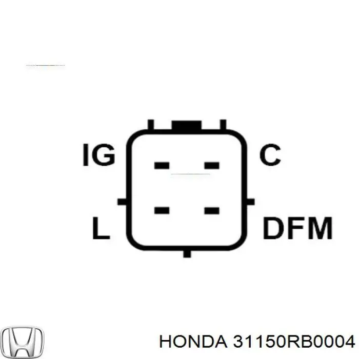 Реле зарядки генератора Honda 31150RB0004 цена, от 23.18 USD