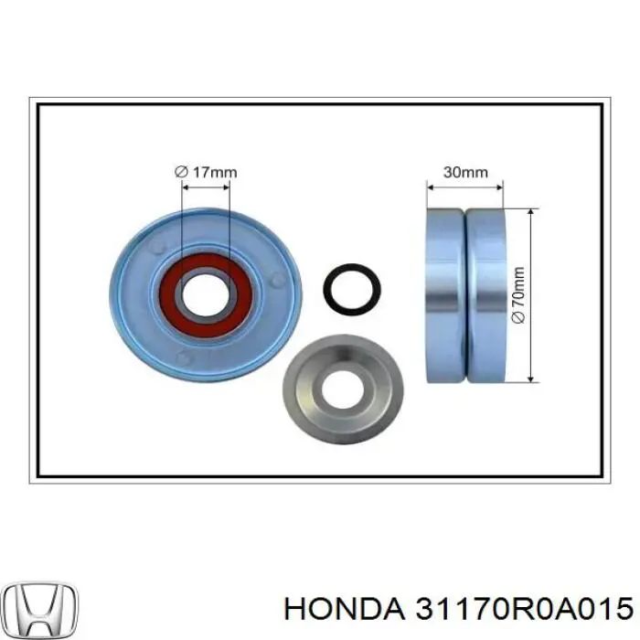 Натяжитель приводного ремня 31170R0A015 Honda