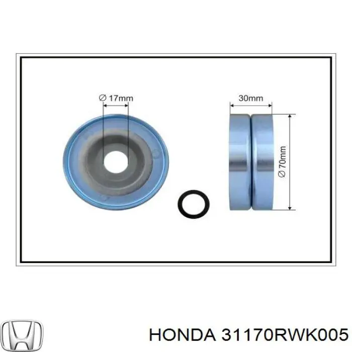 31170RWK005 Honda Натяжитель клинового ремня