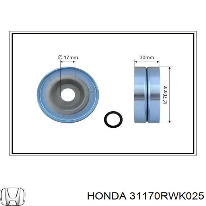 Натяжная планка поликлинового ремня Honda 31170RWK025