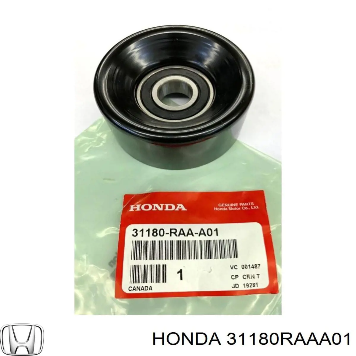 Rodillo, correa trapecial poli V 31180RAAA01 Honda/Acura