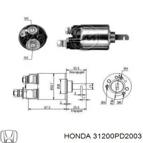 Купить 31200PC6034 Honda Стартер