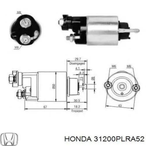 Стартер Honda 31200PLRA52 цена, от 176.37 USD